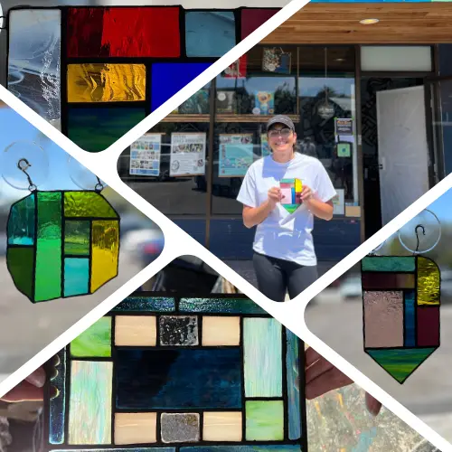 Stained Glass 1 collage for Stained Glass Classes In San Diego