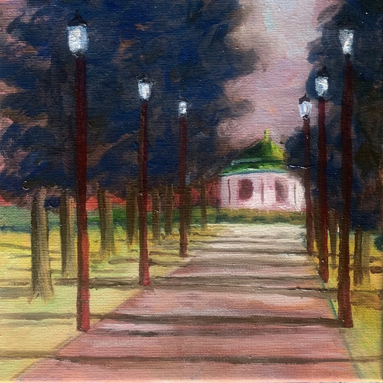 Oil Painting single point perspective classes